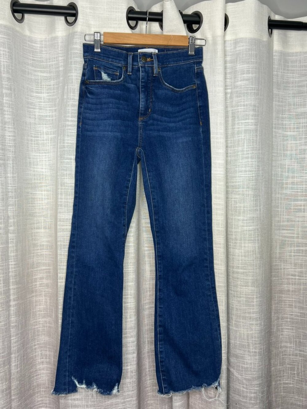 Loft The Kick Crop Dark Wash Jeans